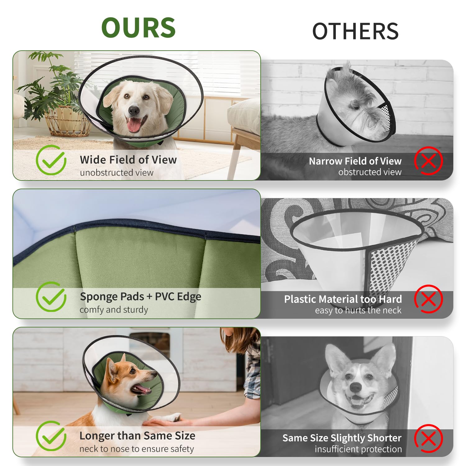 Dog Cone Collar Walmart Soft Dog Cone Alternative Adjustable