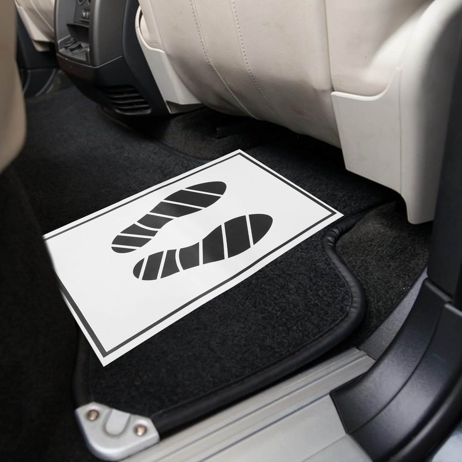 CLISPEED Lot de 50 tapis de voiture en papier jetables qualité supérieure pour voiture, véhicule et véhicule