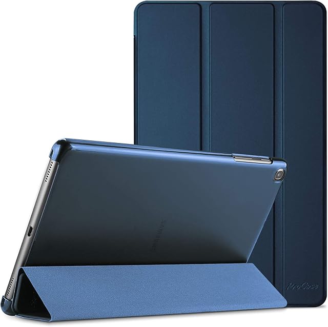 ProCase Cover for Galaxy Tab A 10.1 2019 Case(SM-T510/SM-T515/SM-T517), Ultra Slim Light Smart Folio Cover Stand Case Book Cover with Translucent Frosted Back -Navy
