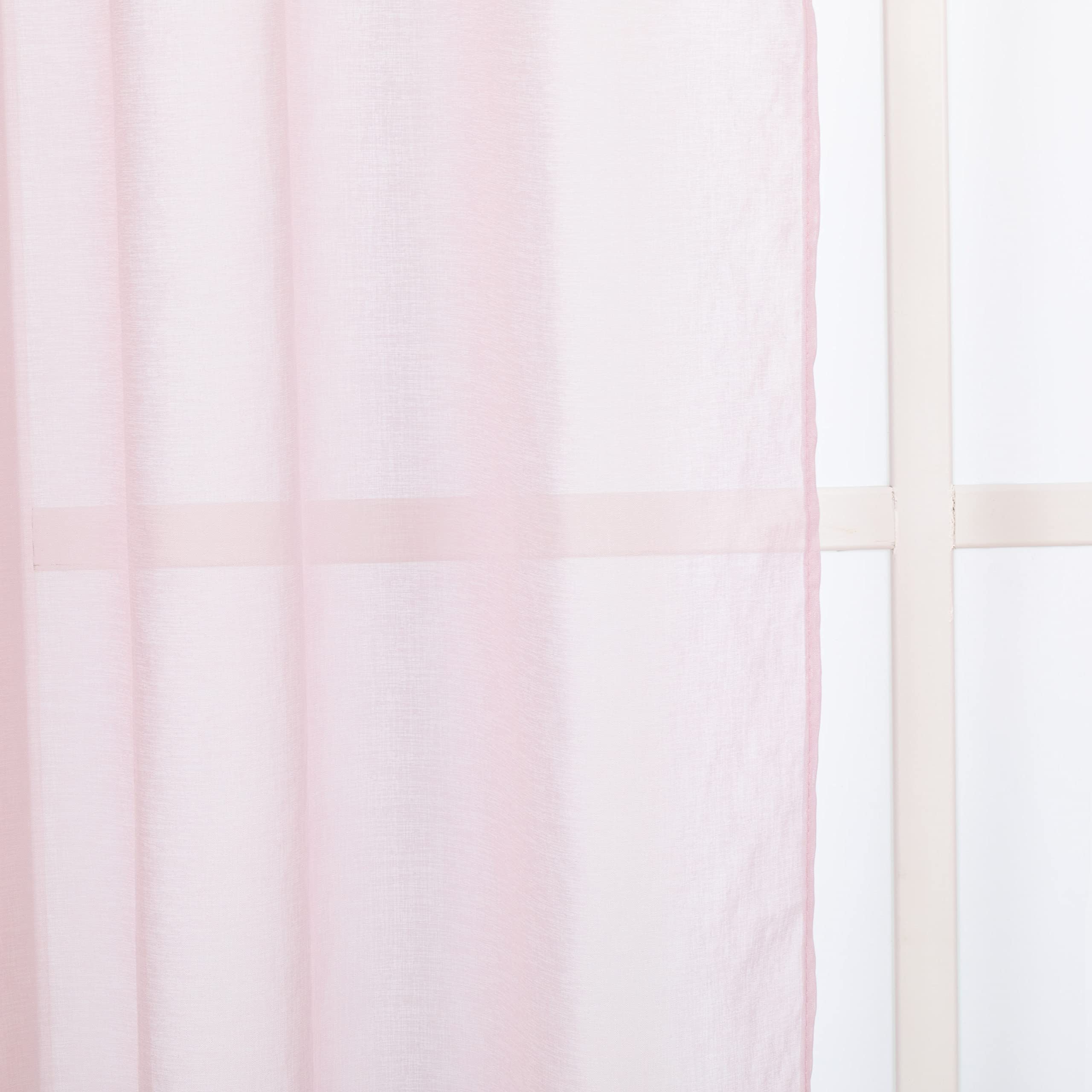 TRAMAS+ Cortinas Visillo Semitransparente para Salón y Dormitorio con Ojales, 140x260cm, 1 Pieza, Dormitorio, Infantil, Juvenil y Adulto y Comedor –Molly Malva