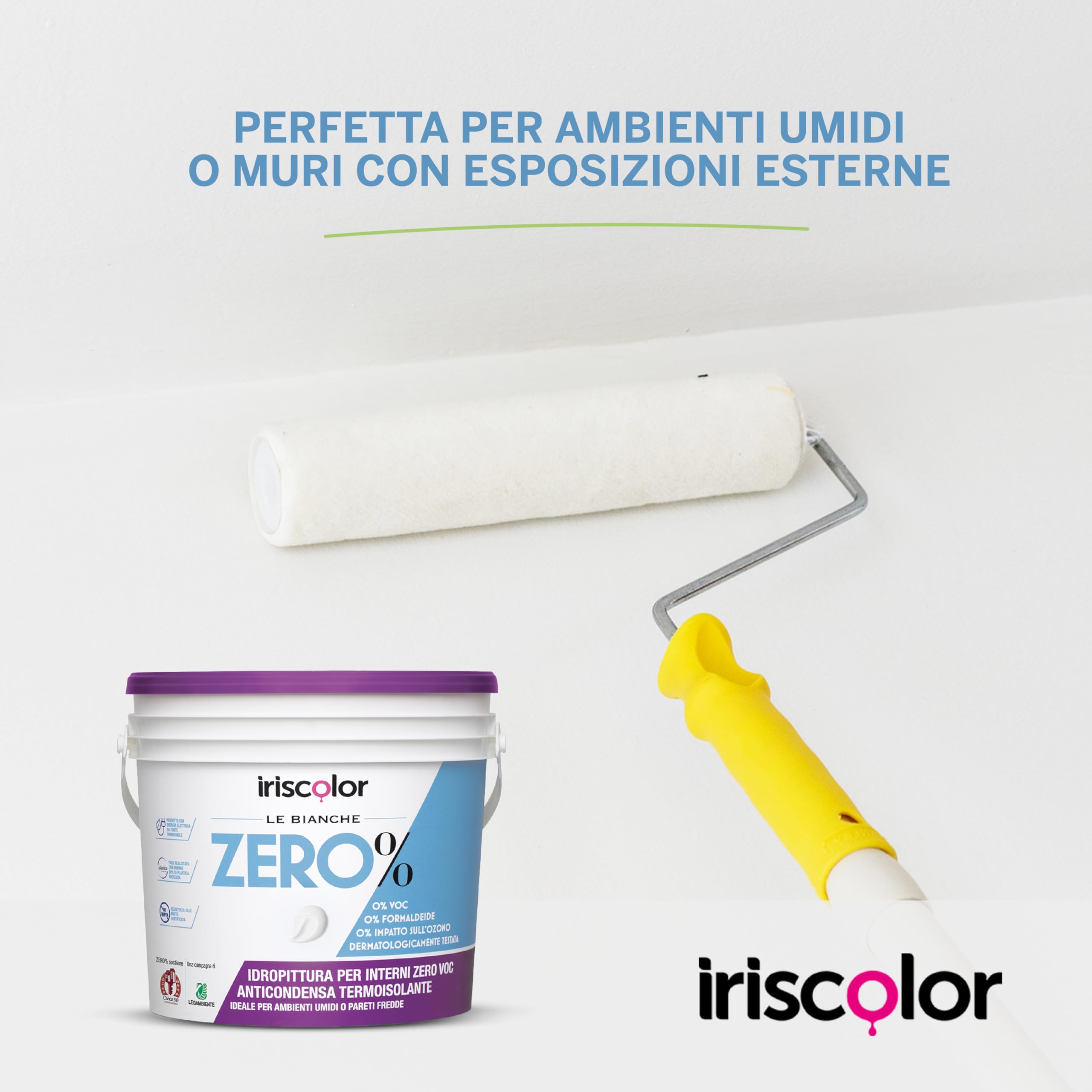 Termoisolante Zero% Pittura Antimuffa per Interni Anticondensa con Microsfere di Vetro Zero VOC e Formaldeide Pittura Bianca Per Interni Bagni E Cucine