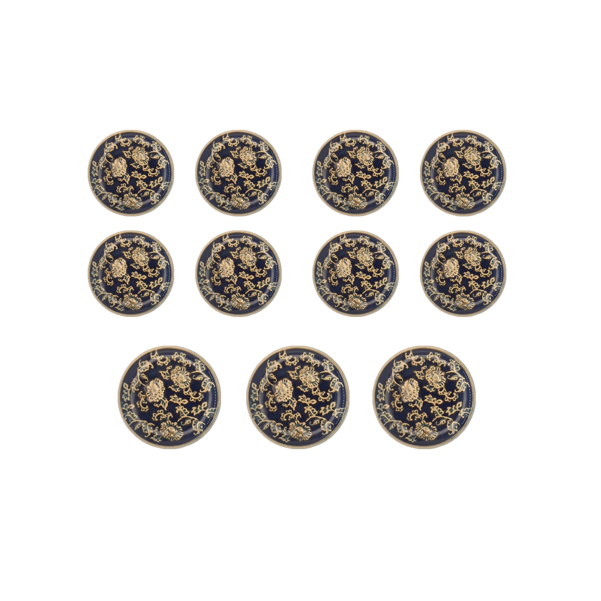 ani accessories Round Lucite Embedded Enameled Metal Set for Men Women Blazer Coat Uniform Shirt Suit Jacket Black Pack of 8 pcs Small 3 Pcs Long-picture-12