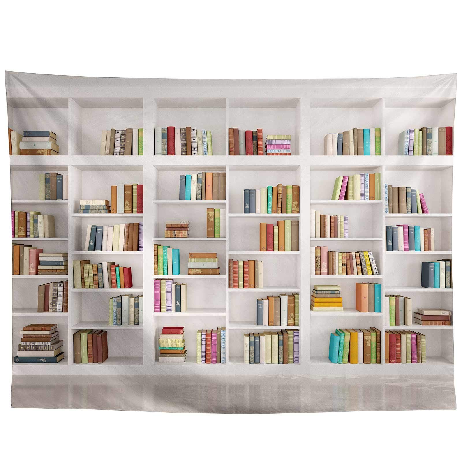 Buy Allenjoy 10x8ft Bookshelf Backdrop Modern School Library Office