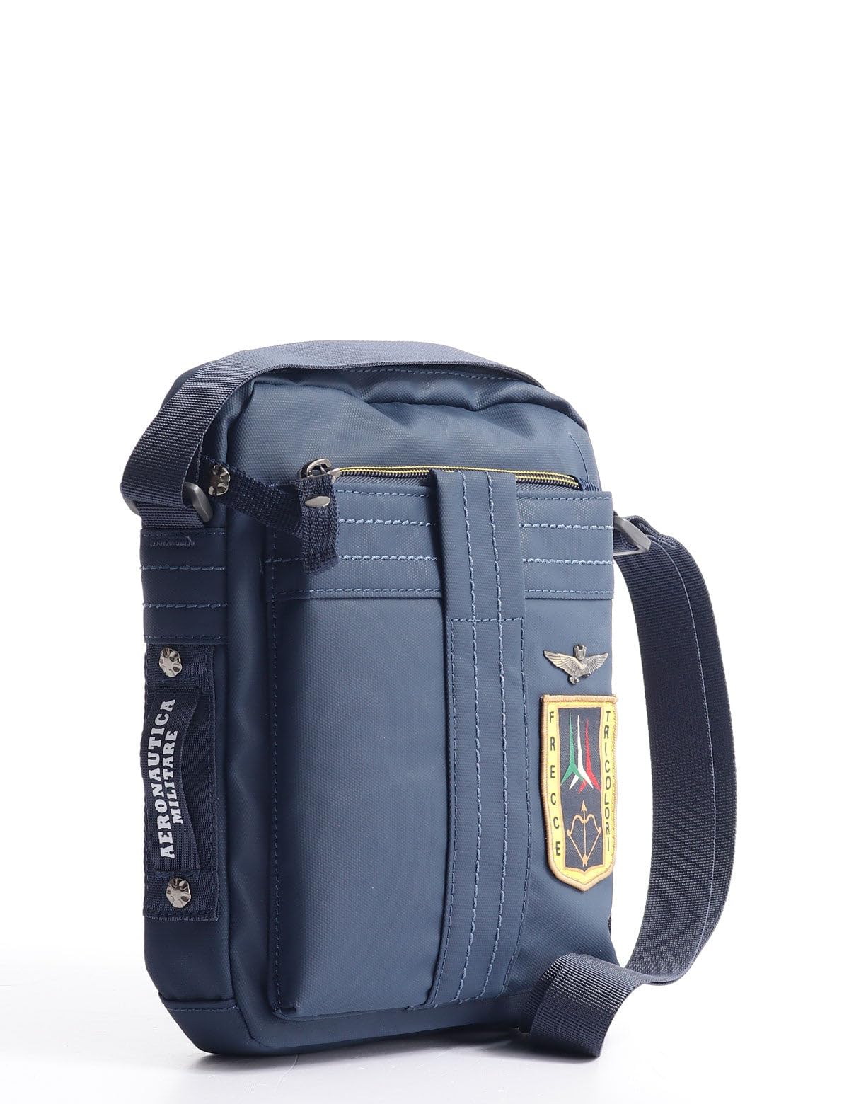 Aeronautica Militare Linea Frecce Borsello a tracolla Uomo in tessuto tecnico gommato Blue AM341 19x23x7 cm