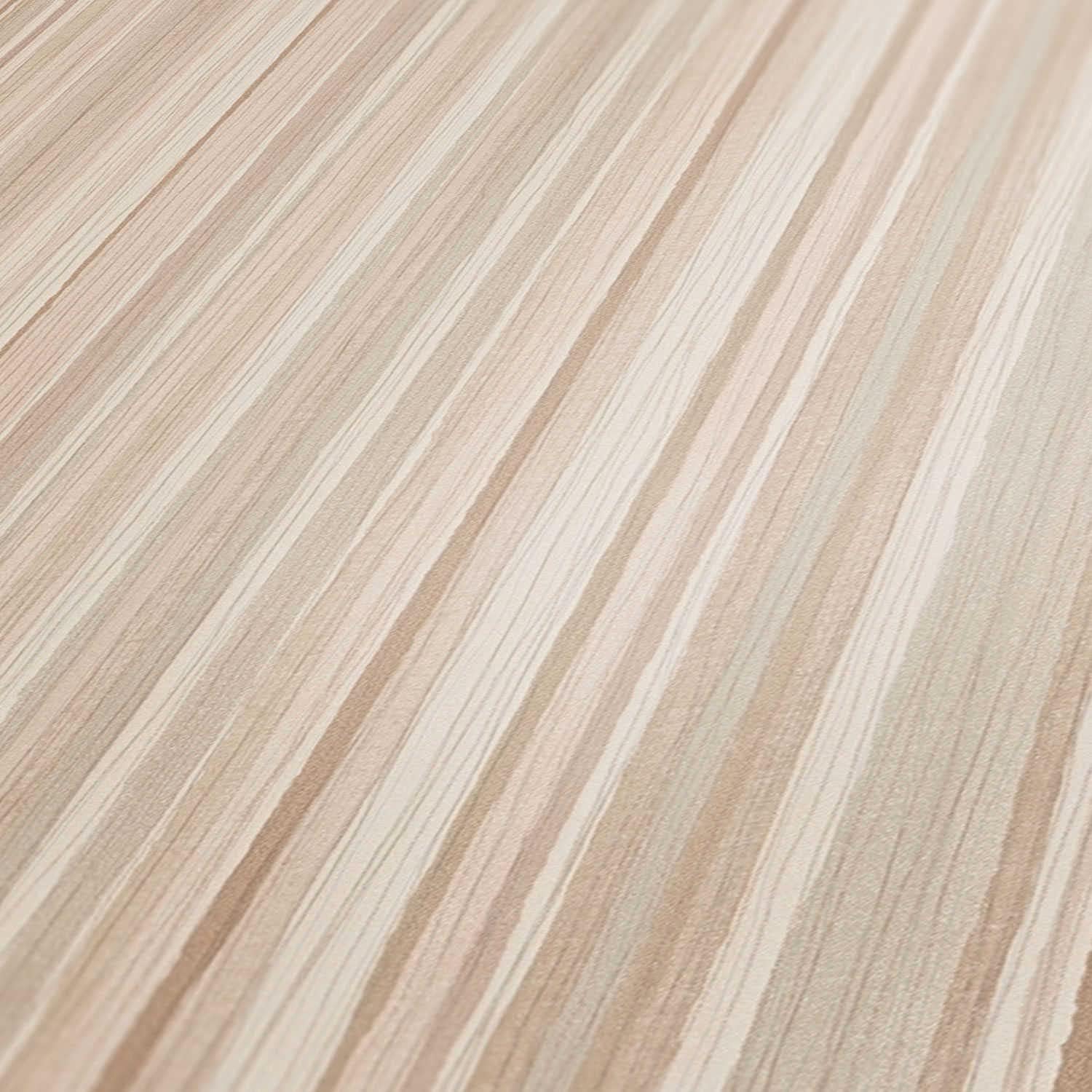 A.S. Création Striped Wallpaper Attractive Non-Woven 10.05 m x 0.53 m Beige Grey White Made in Germany 378173 37817-3