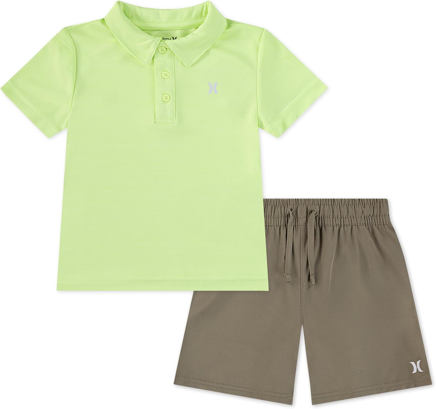 Hurley Baby Boys' And Toddler Boys' Polo and Shorts 2-piece Outfit Set