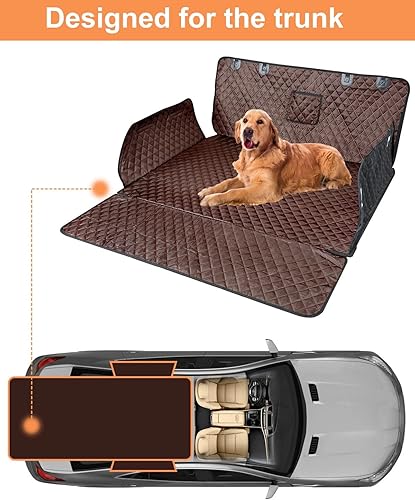 Miniatura 2 de PETICON Forro de carga para perros SUV, cubierta de carga impermeable para mascotas, tapete para asiento de perro para SUV, sedán, furgonetas con