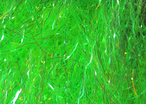 Miniatura 26 de Hareline Fibra de hielo Dubbin Ripple Negro -,Fucsia sangriento,azul, (Blue UV),Chartreuse,#67 Cobre,Púrpura eléctrico,amarillo (FL