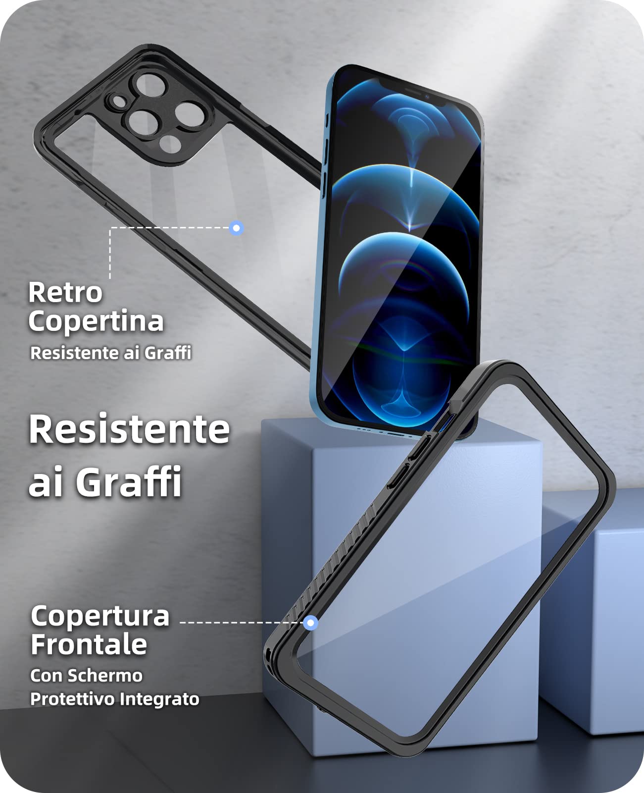 Beeasy Cover Per IPhone 12 Pro Max Impermeabile - 360