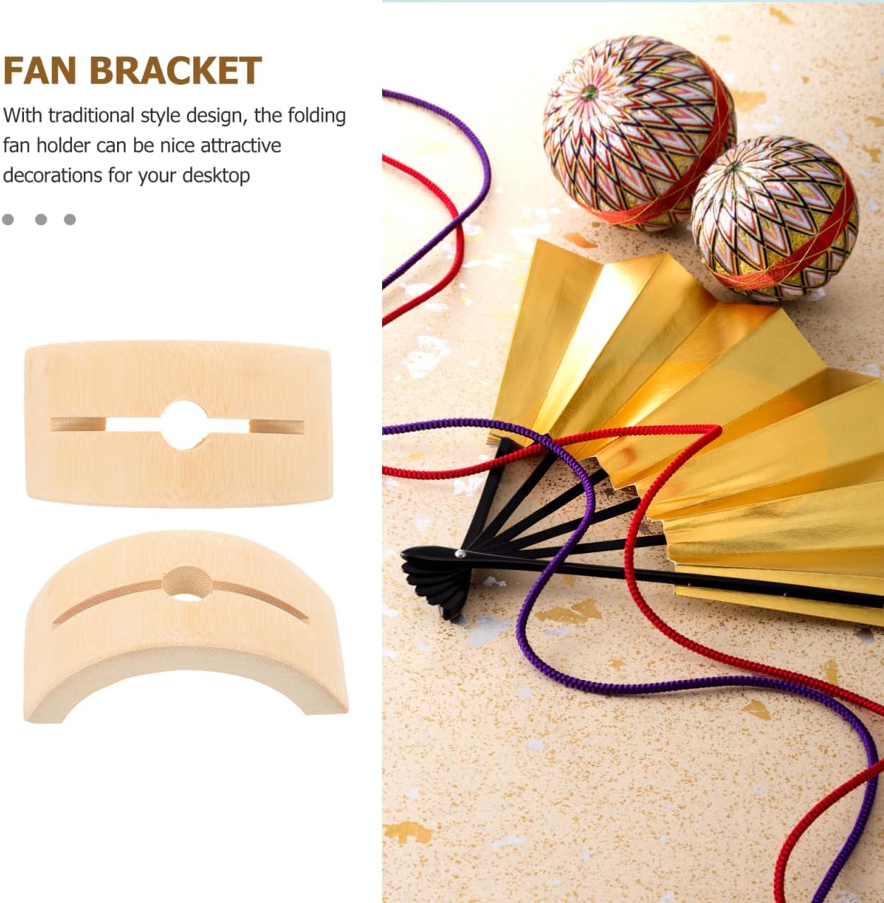 Healifty Folding Fan Display Stand Base 2 pack Hand Fan Holder Display for Chinese Handheld Acrylic Stands for Collectibles Vintage Home Decor Accent 3.34 X 1.85 X 1.37 in