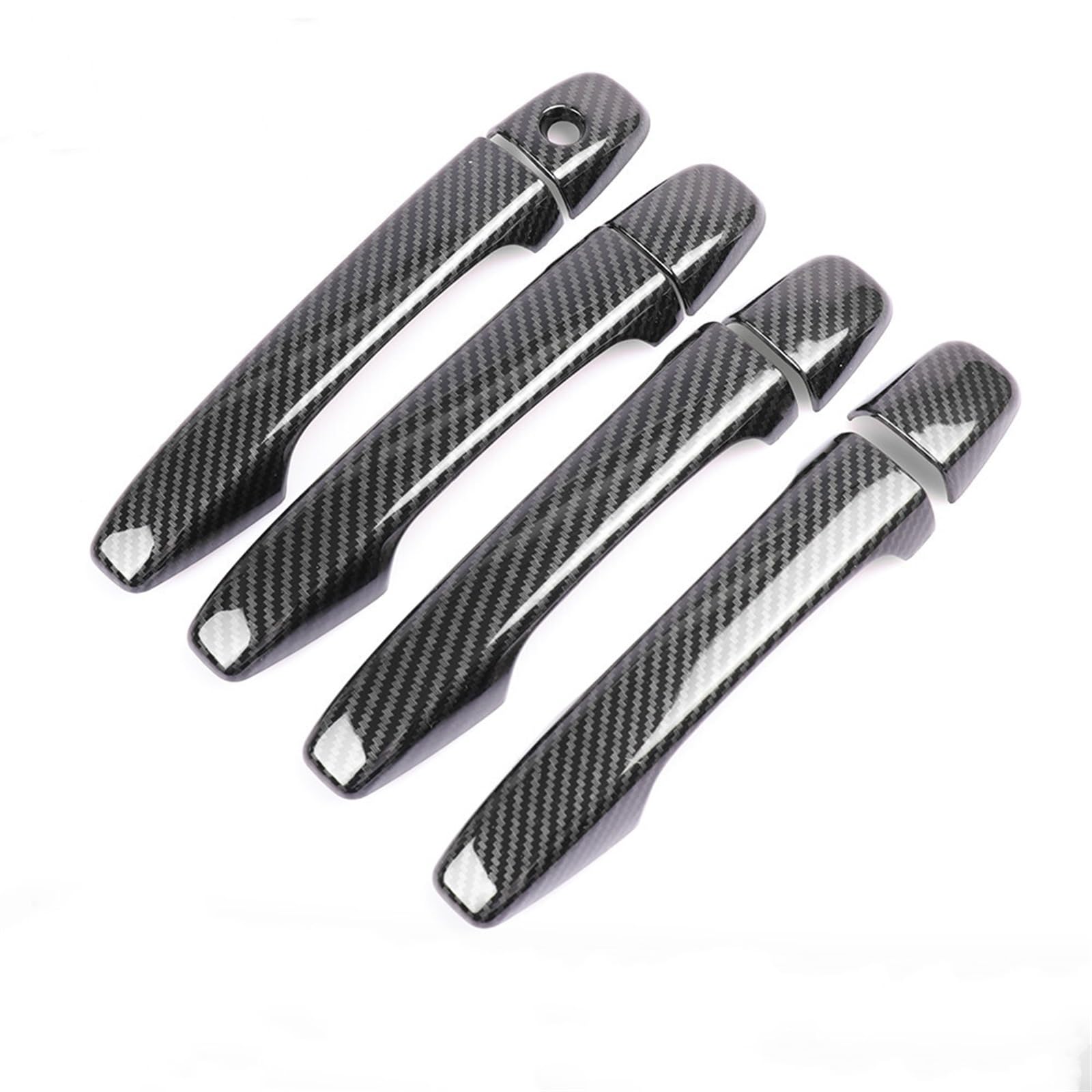 Drezzo No Keyless Entry Car Exterior Door Handle For Toyota For Avensis T270 2010-2018 Styling Accessories Carbon For Fiber Car Door Handle Cover Pad(No Keyless Entry)