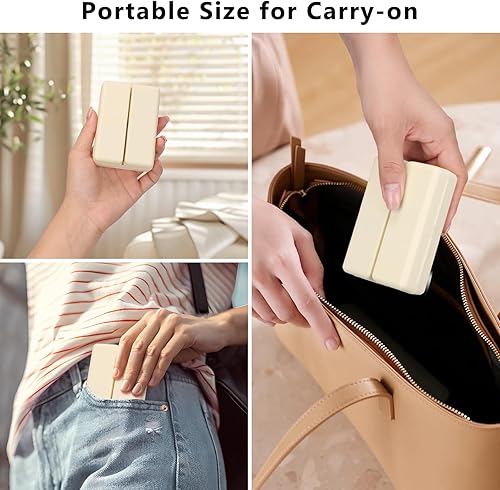 Vista 162 de FYY - 2 pastilleros diarios con 7 compartimentos para pastillas, para viaje, diseño plegable, para guardar vitaminas, aceite de hígado de bacalao