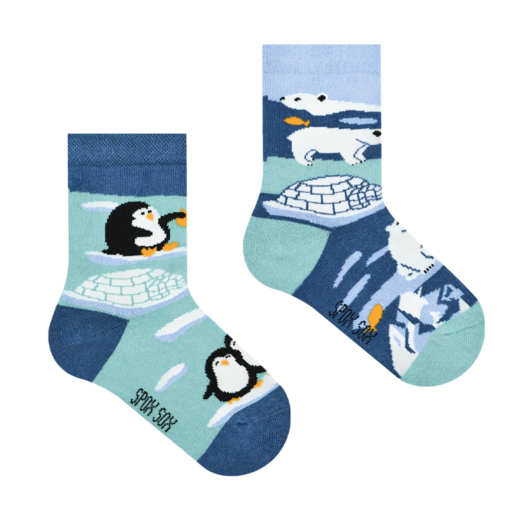 Spox Sox Casual Unisex für Kinder - lustige, mehrfarbige, bunte, verrückte, unterschiedliche gemusterte Socken für Individualisten, Gr. 23-26, Winter