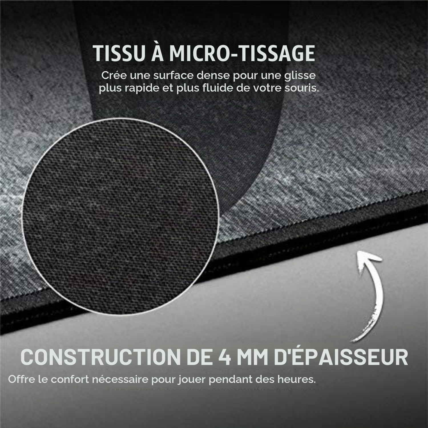 Corsair MM350 Pro Tapis de Souris Gaming – Élargi XL – Noir/Gris