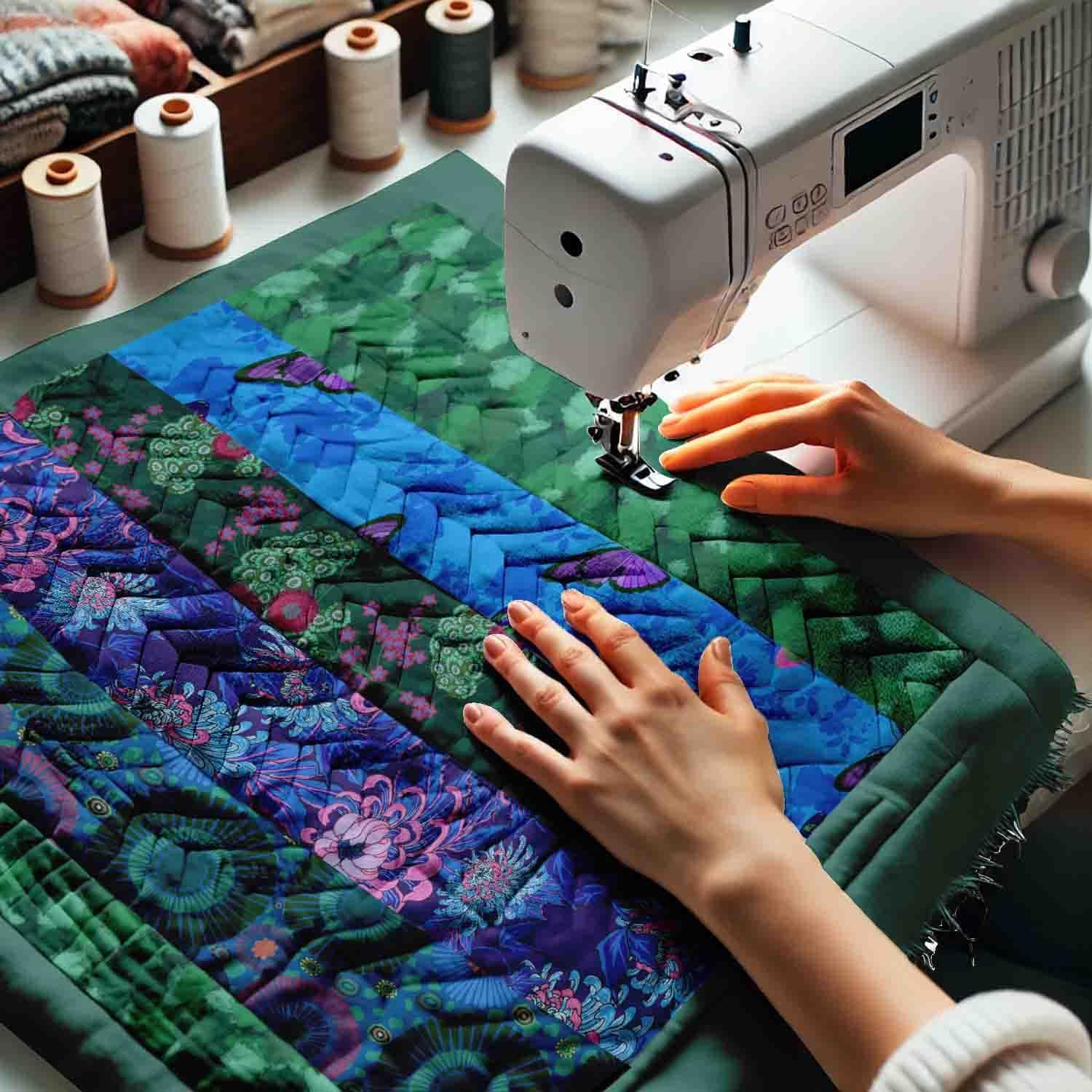 Soimoi 40 Pcs Cotton Fabric Squares Bundles Charm Packs for Quilting, Fat Quarter Layer Cakes, Precuts Quilt Squares 10 x 10 inches, DIY Fabric Bundle - Flora Mosaic