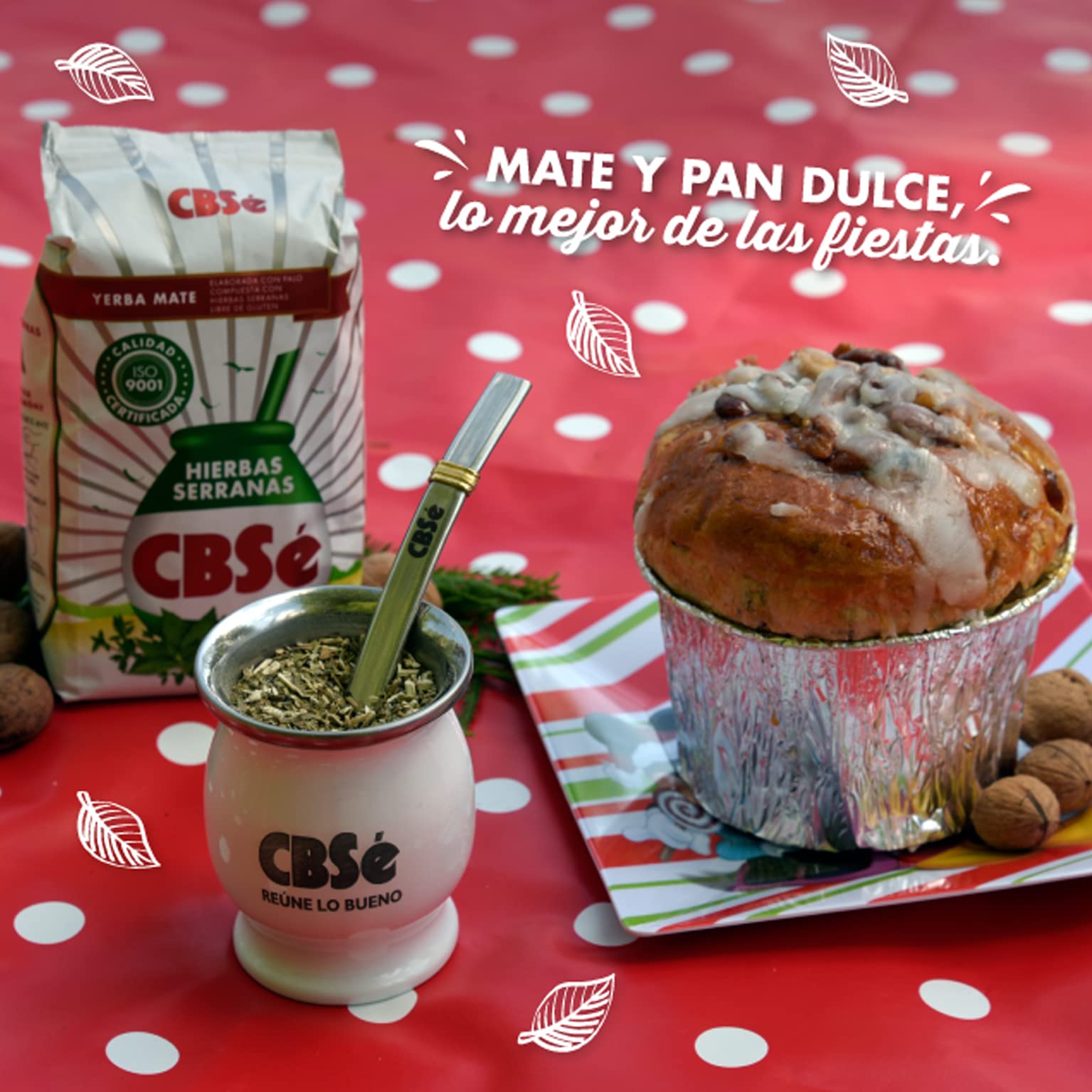 CBSé Yerba Mate Tè Hierbas Serranas 1.5 kg (0.5 kg x 3) | Set Mate Argentino | Bevanda disintossicante ed energetica