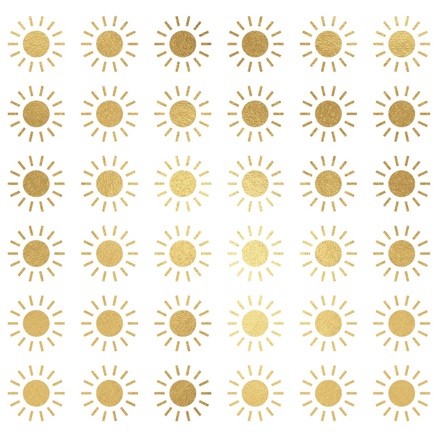 RoomMates RMK5001SCS Gold Sun Peel and Stick Wall Decals - Image 2
