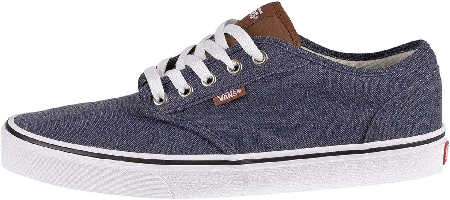 Vans Unisex Classic Slipon Sneaker 6.5 Blue Enzyme Wash Dress Blues White W57