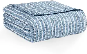 L'AGRATY Weighted Blanket - 48"x72" 20lbs Cooling Breathable Heavy Blanket Microfiber Material with Glass Beads for Adult All-Season Summer Fall Winter Soft Thick Comfort