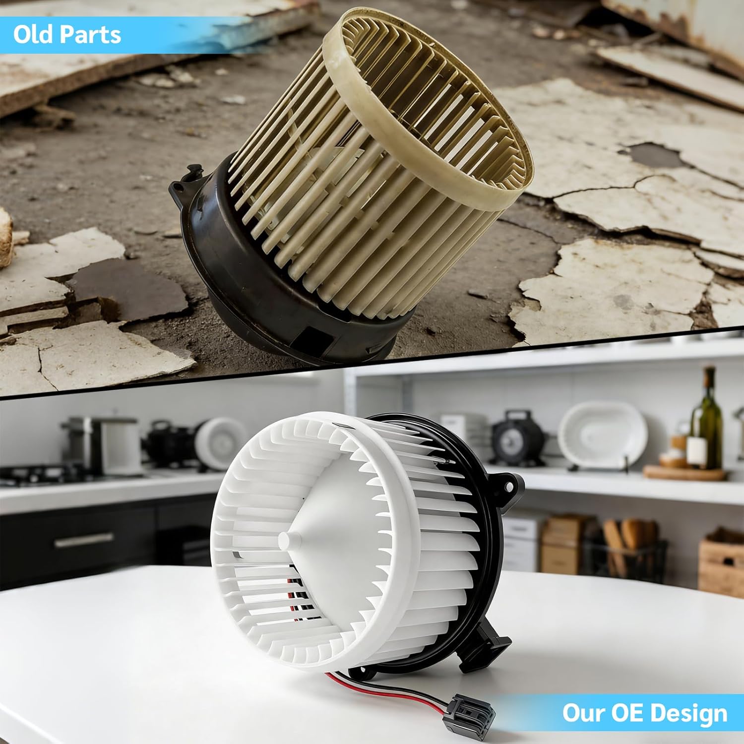 Front Blower Motor 76933 655-2648 HVAC Blower Motor Fan Assembly for Buick Verano 2012-2017 for Cadillac ELR 2014-2016 for Chevy Volt 2011-2015
