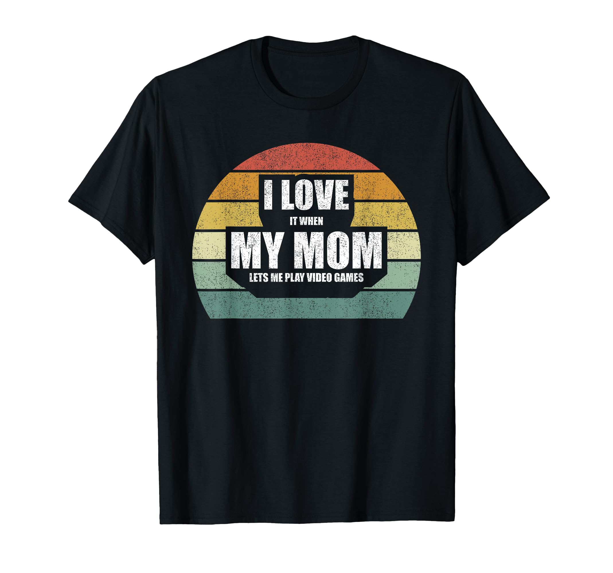 Vintage Retro I Love It When My Mom Lets Me Play Video Games T-Shirt