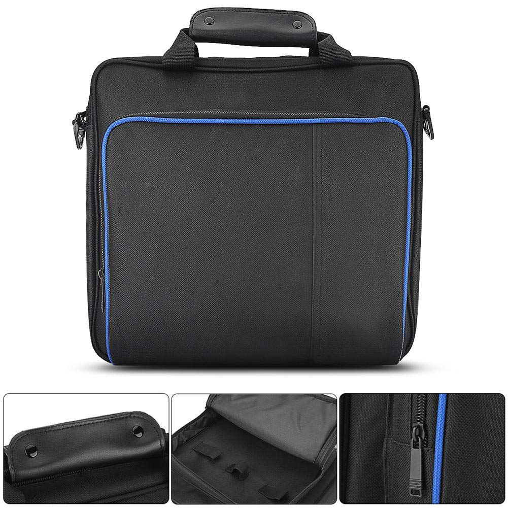 Sutinna Estuche de Consola Impermeable para PS4, Bolso de Mano portátil Bolsa de Almacenamiento de Viaje Bolso de Hombro Totalmente Protector Compatible con PS4