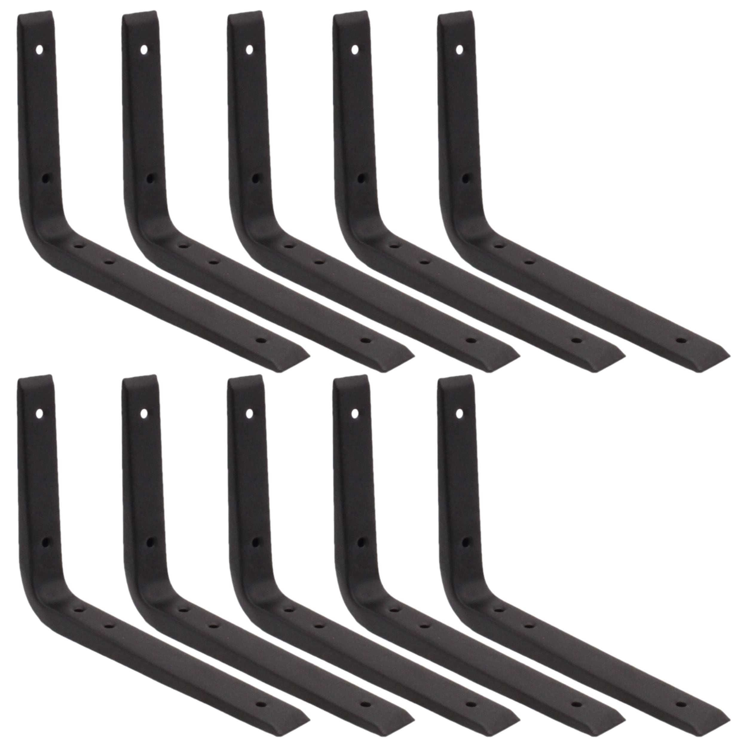 Eai Black Strong Shelf Bracket Reinforced 200X150mm | | Brand | Pack Of 10