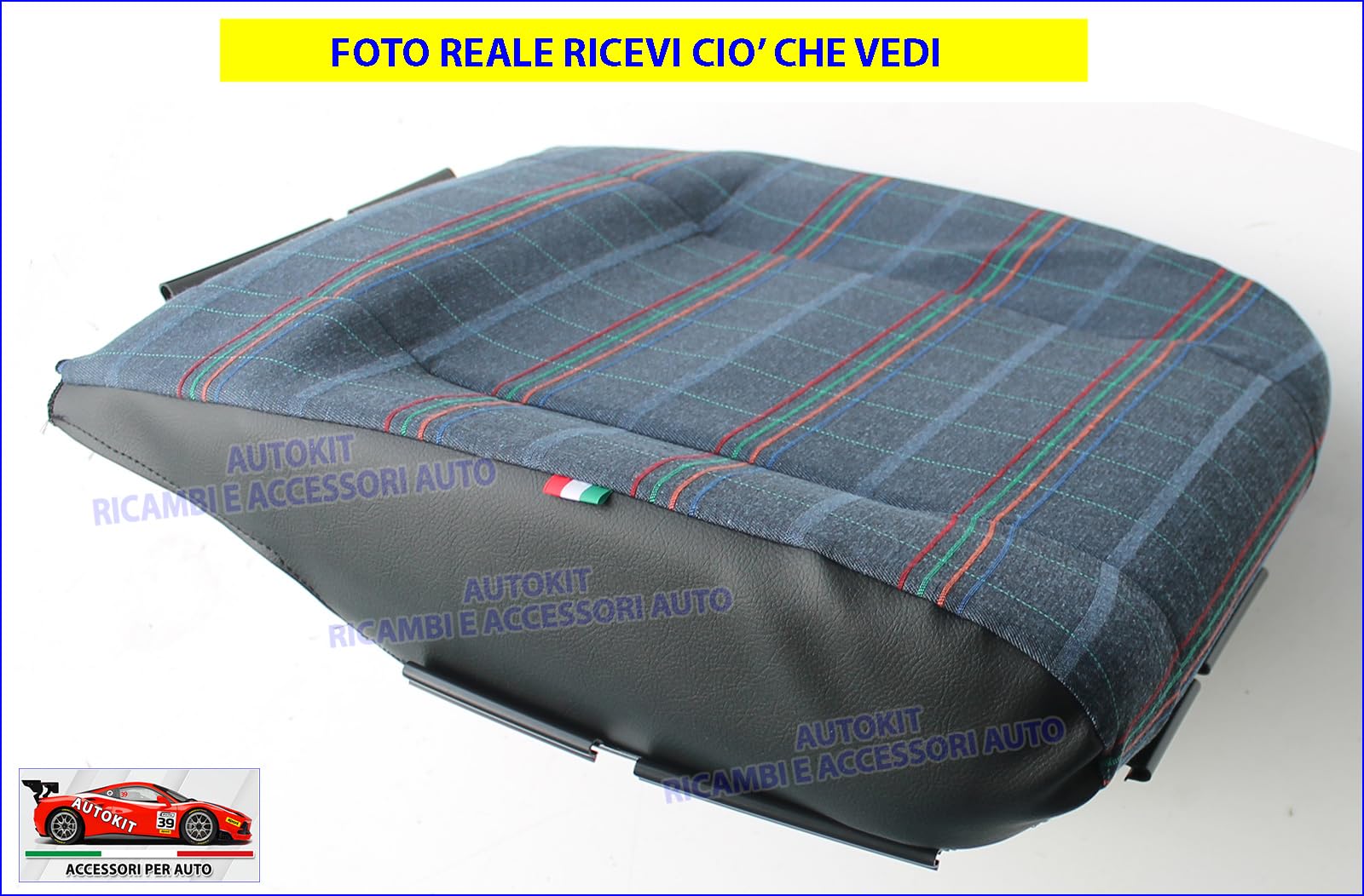Sedile Panda 141 Prodotte dal 1986>2003 Imbottitura in Poliuretano Flessibile Completo Schienale - Seduta Rivestita in Tessuto Imbottito e Molle Rinforzate - 20110