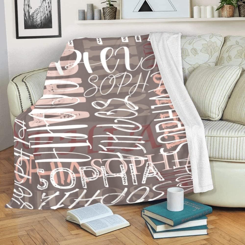Personalized Blanket for Kids Girls Adults Personalized Blankets for Baby Girl Boy Customized Birthday Gifts