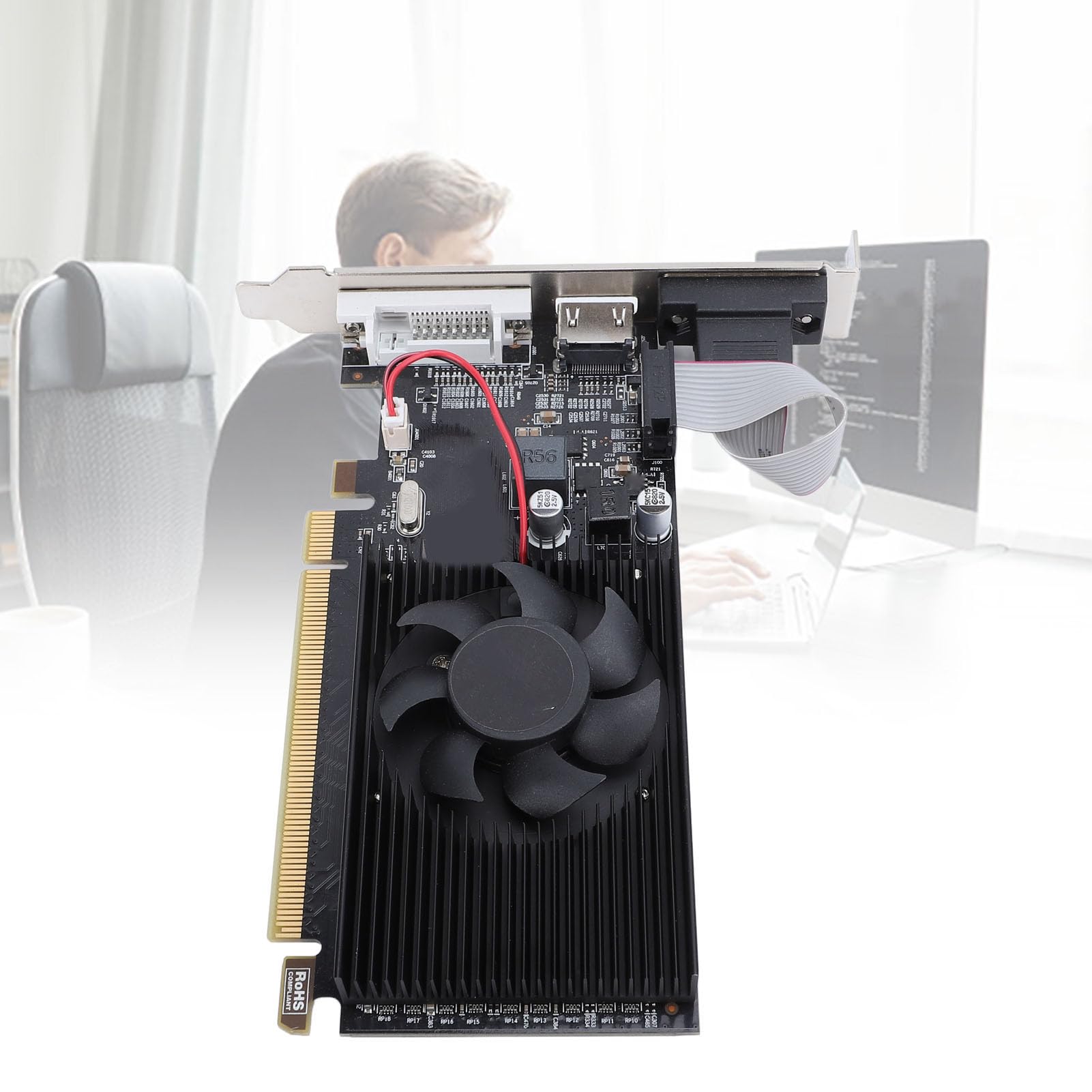 Placa de Video Pcyes Radeon R5 230, 2GB, GDDR3, 64-bit, PPER230DR3LPBR