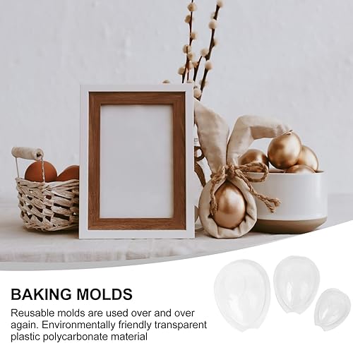 Miniatura 9 de DOITOOL 6 moldes para huevos de Pascua, cajas de dulces de Pascua, manualidades, huevos de Pascua, forma de pastel, moldes de silicona para