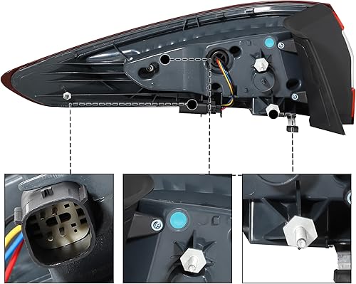 Miniatura 3 de Conjunto de luces traseras automotrices para Ford Fusion S SE 2013-2016 2013 2014 2015 2016 lámpara de freno trasera exterior derecha lado del