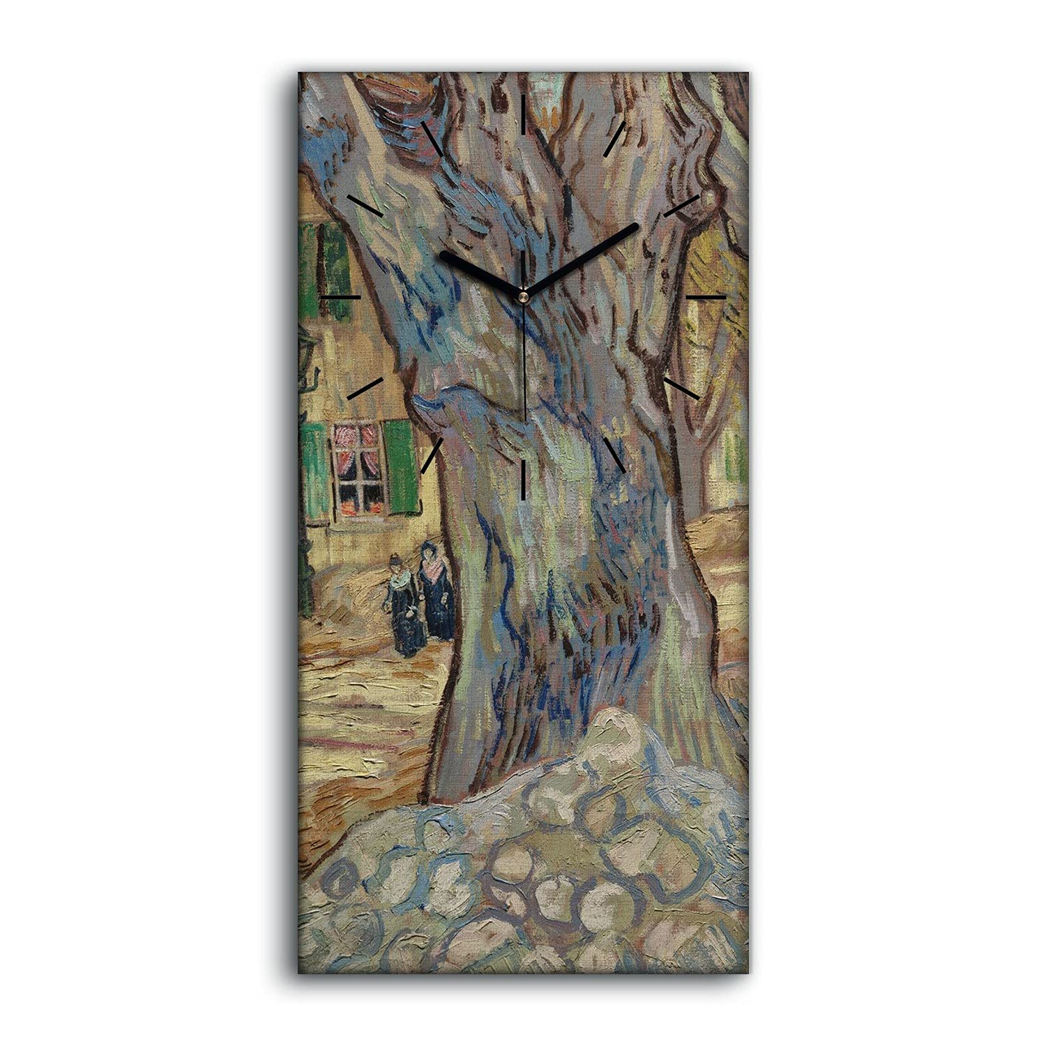 Horloge Toile Coloray de Qualité 30x60cm Tableau Art Moderne Silencieux