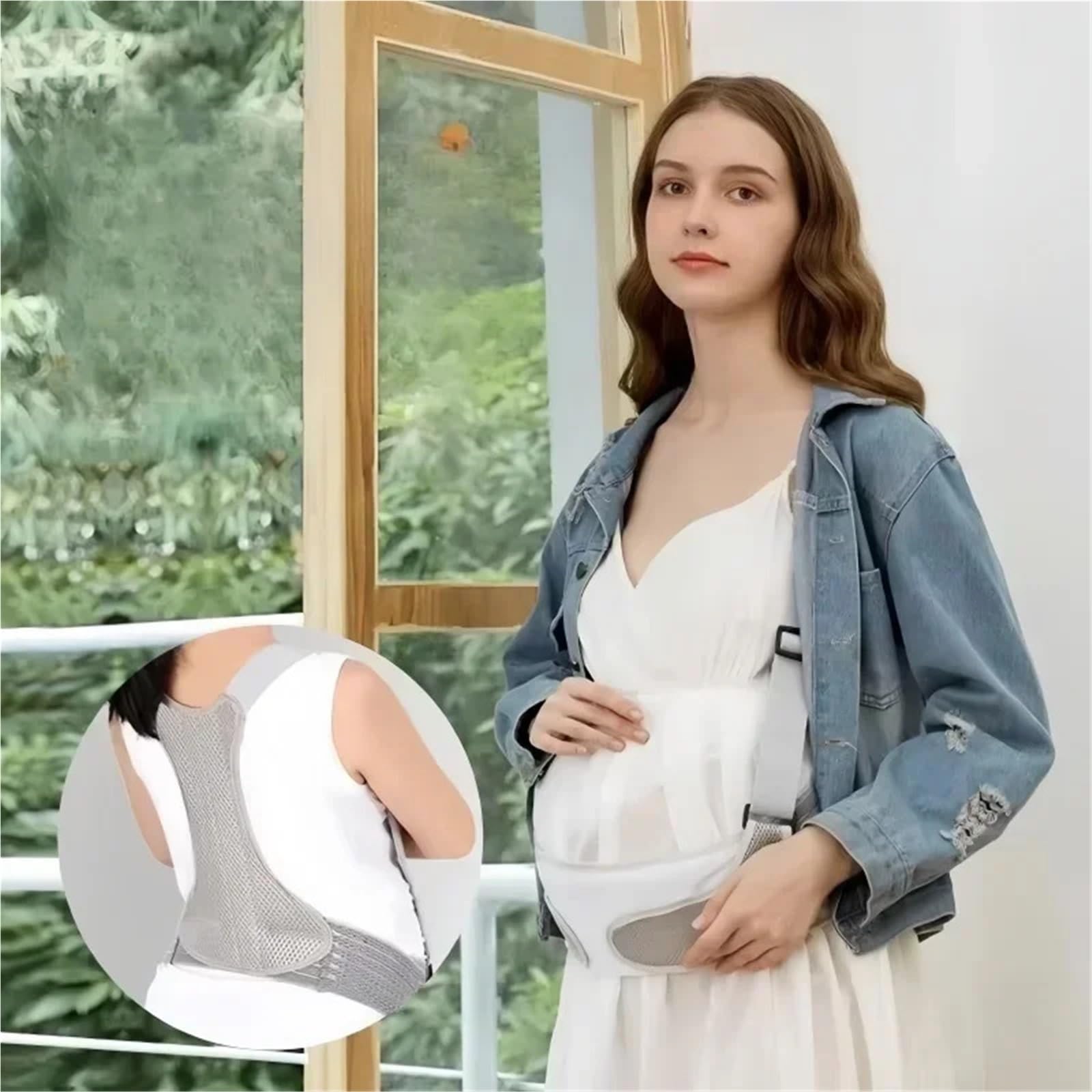 Pancera Gravidanza Cintura premaman for alleviare il mal di schiena | Supporto for la vita regolabile for la cura della gravidanza for alleviare il dolore pelvico(45-70kg-M)