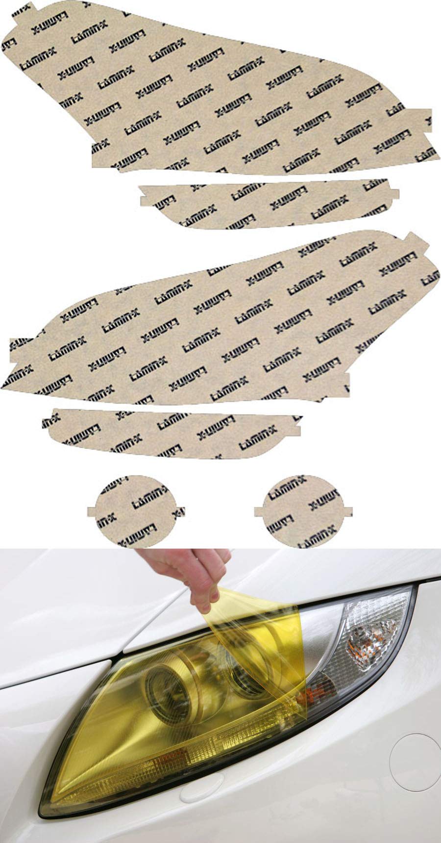 Lamin-x Custom Fit Yellow Headlight Covers for Kia Soul (09-11)