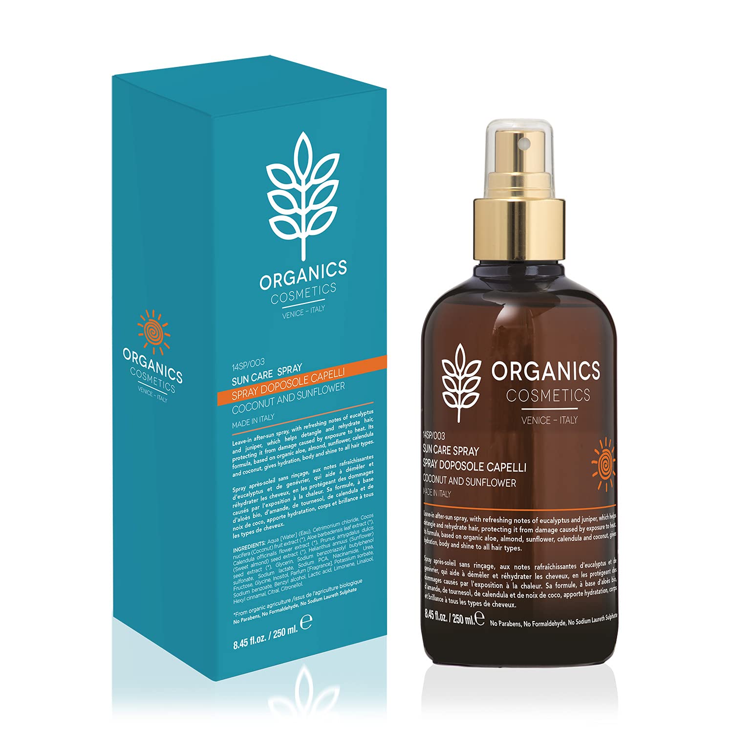 Organics Pharm Sun Care Hair Mist SPF15 Spray 100Ml-image