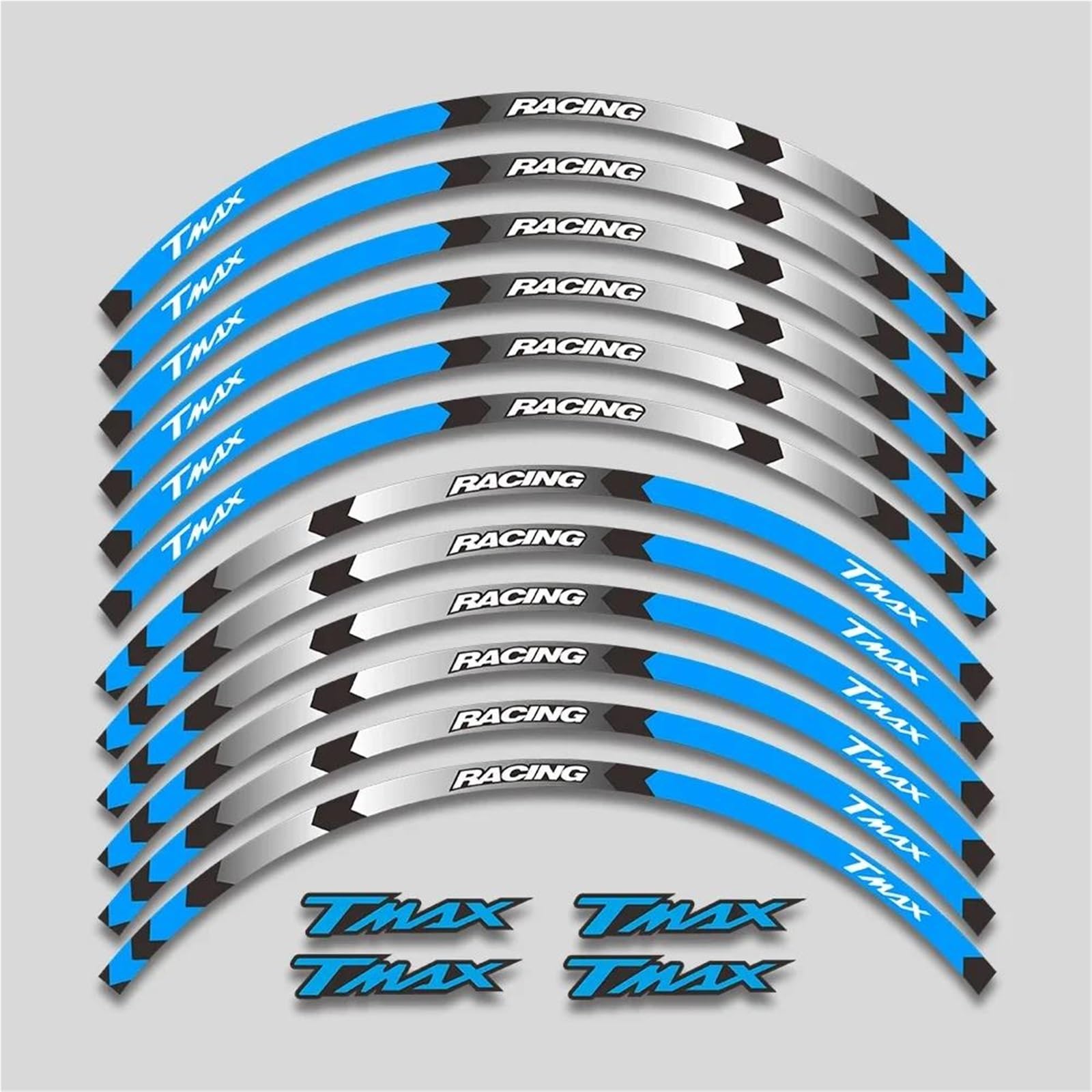 Wheel Stickers Motorcycle Wheel Sticker for TMAX500 TMAX530 TMAX560 TMAX 500 530 560 Decals Reflective Decal Rim Hub Stickers Rim Reflective Decal