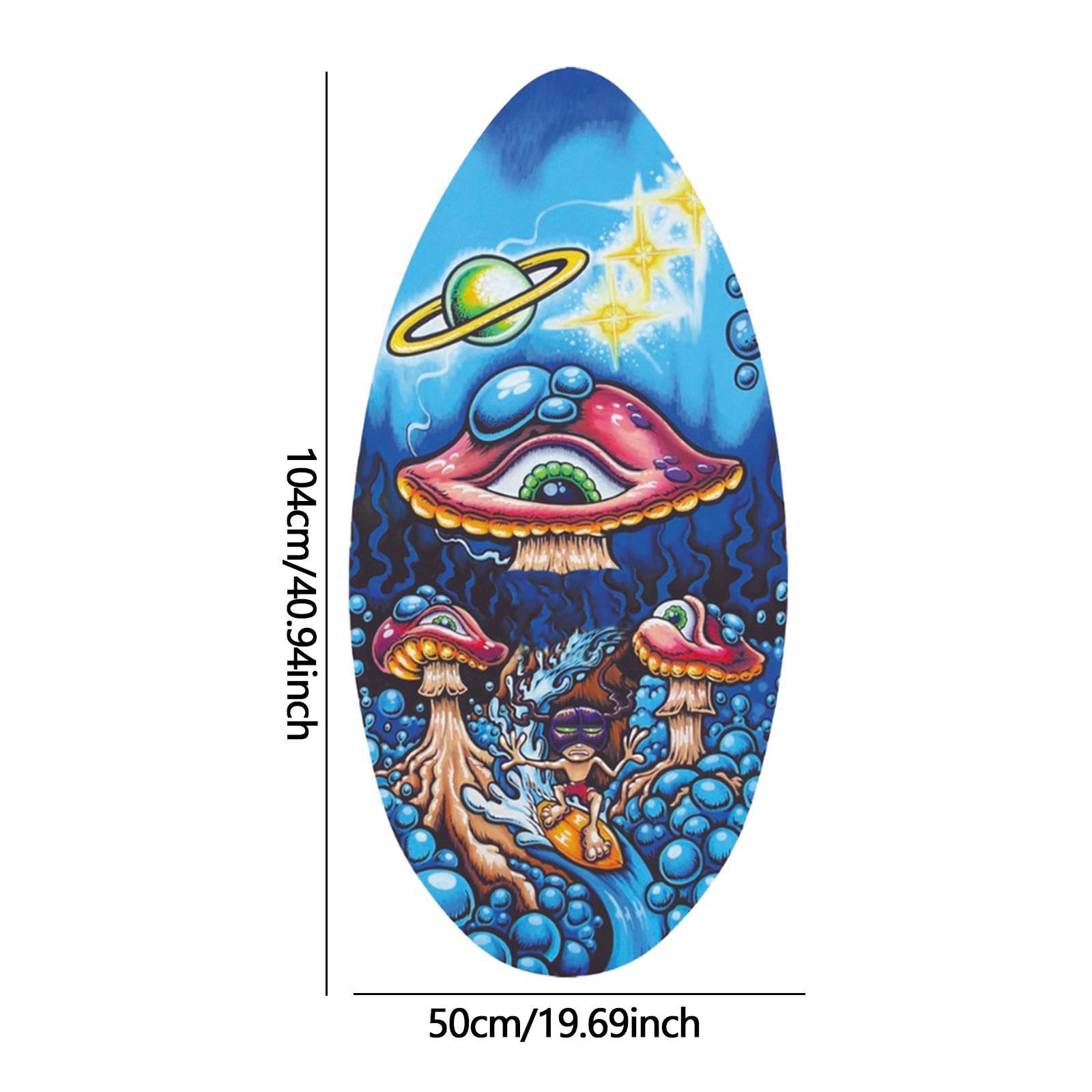 Skimboard per Adulti in Legno Robusto con Strato Lucido per Sport Acquatici E Sabbia Ideale per Surf su Spiaggia Tavola da Foto Perfetto su