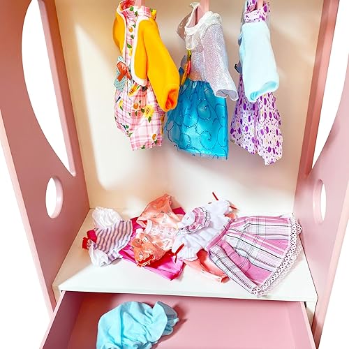 Miniatura 7 de 6 juegos de vestido de muñeca de bebé para 12-14 pulgadas con accesorios para muñecas