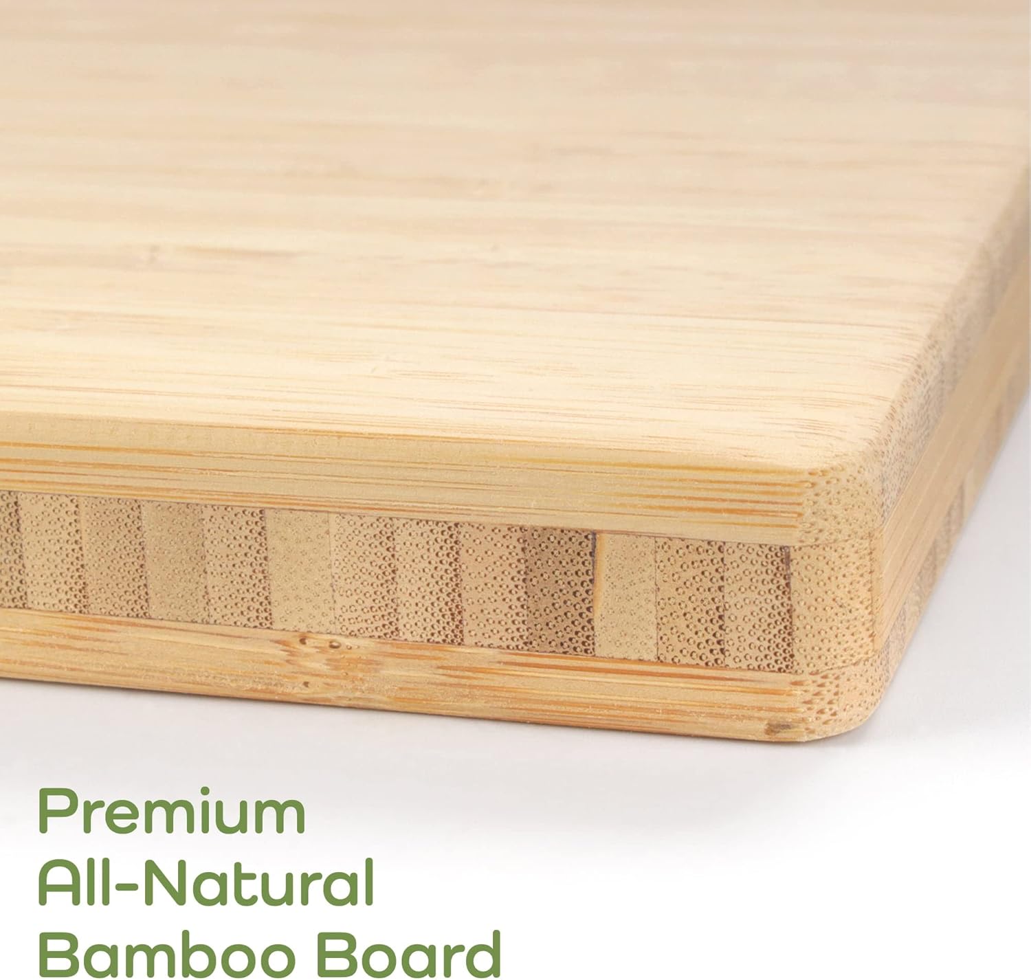 BambooMN Bamboo Paddle Cutting and Serving Board, Charcuterie Boards for Meat, Vegetables, Fruits, Bread, Kitchen Cutting Board with Handle - 17" x 8" x 0.75" - 1 Piece