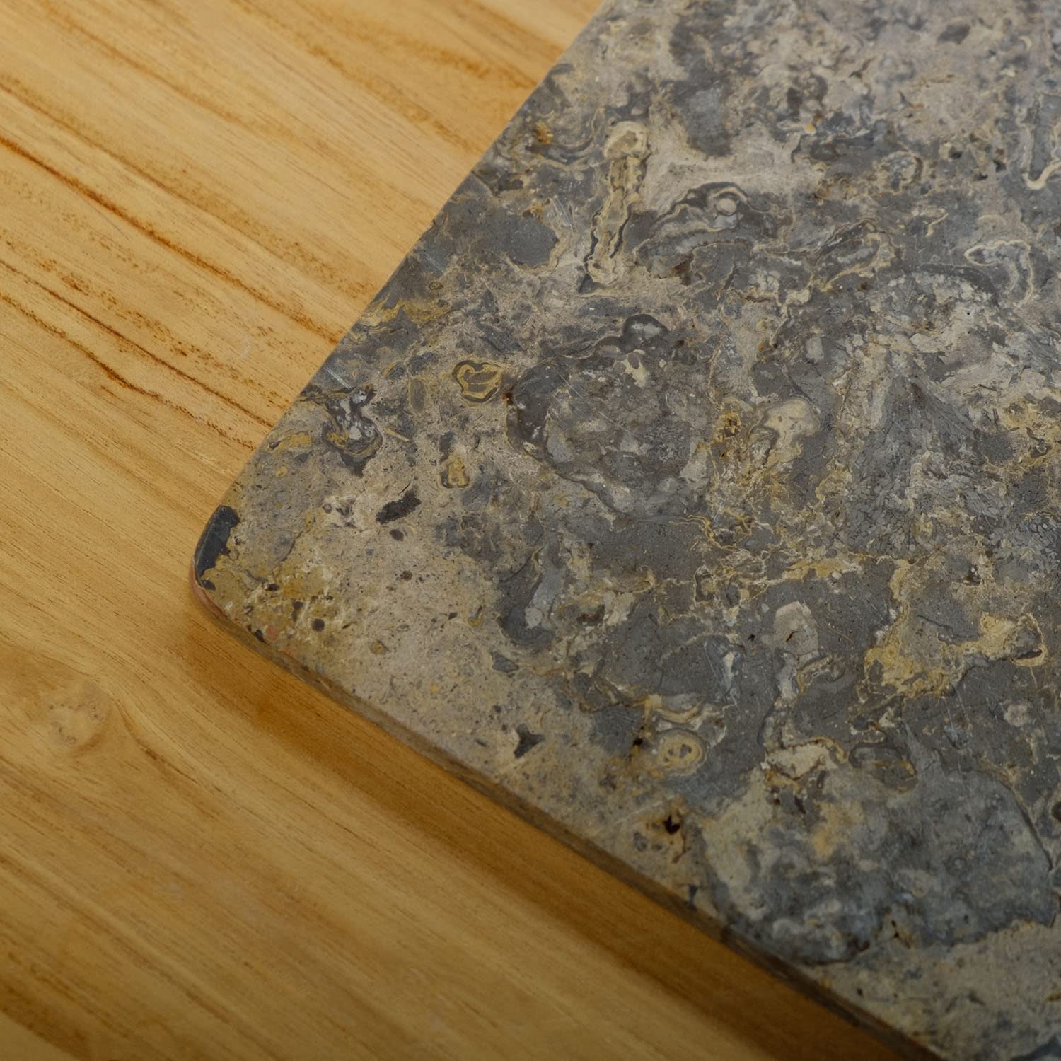 Placa de mármol gris rectangular 30 cm - bandeja de piedra natural plana cocina salón accesorios