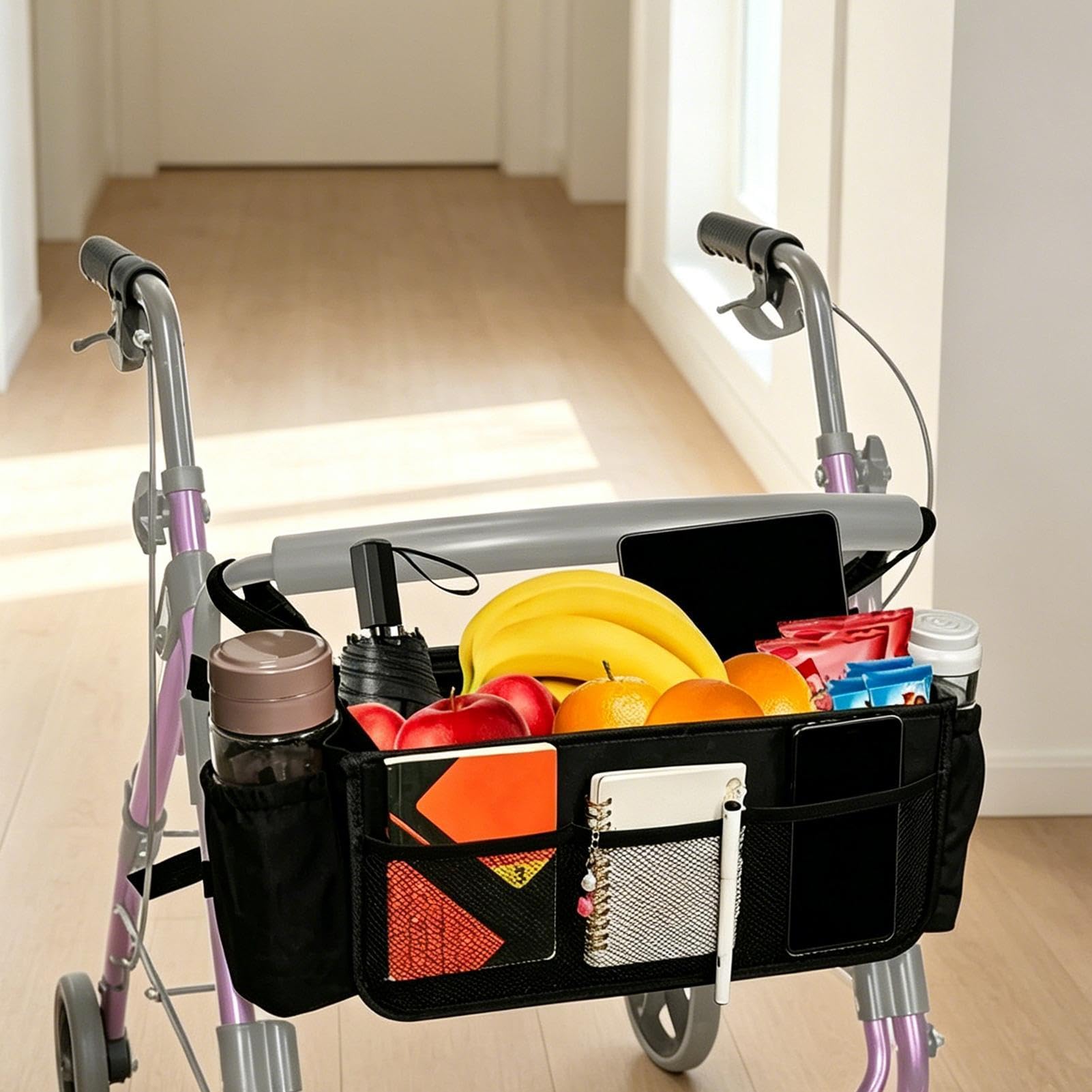 Cestino Per Rollator Custodia Portaoggetti Antigraffio