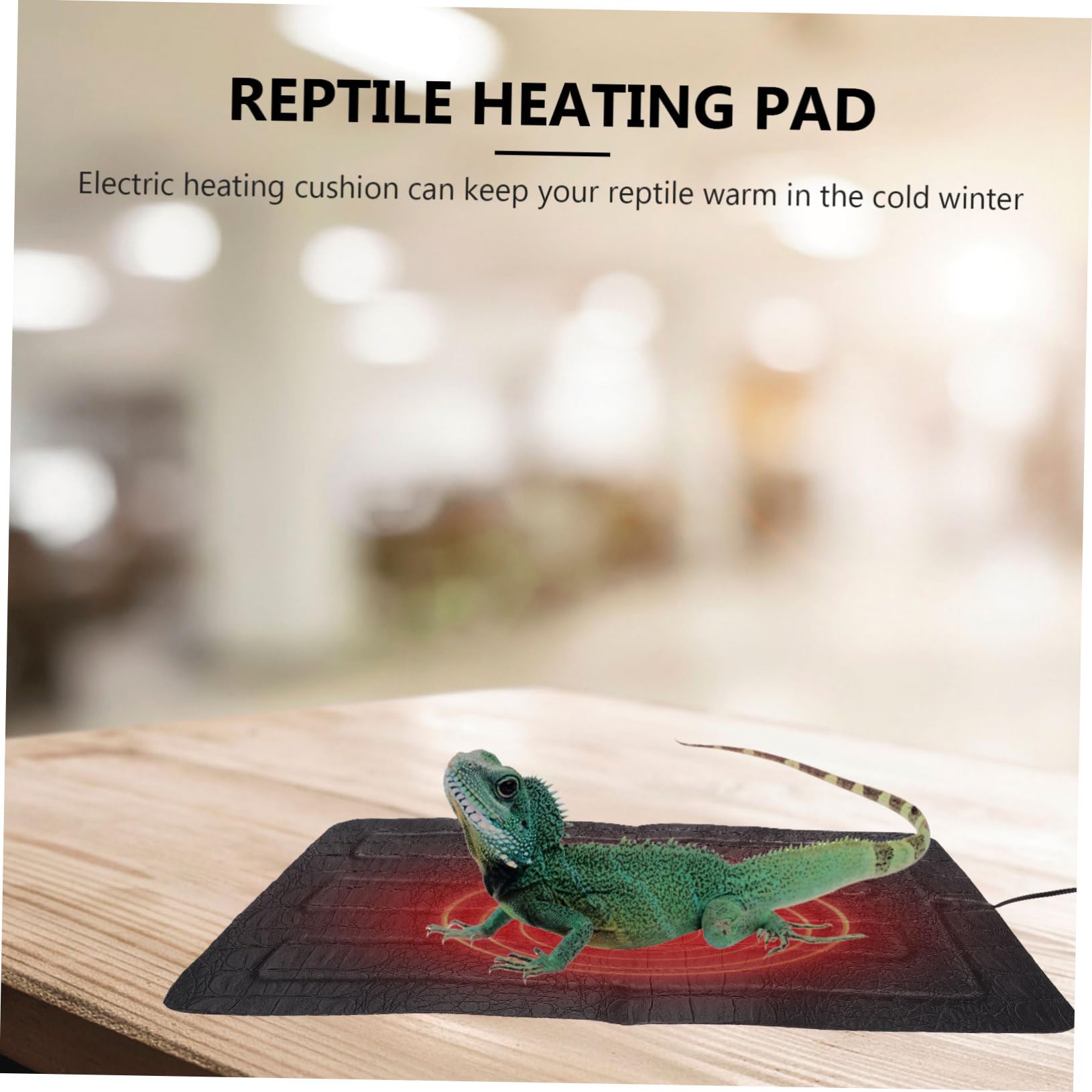 Gatuida Almohadilla Eléctrica para Reptiles y Mascotas Pequeñas Manta Térmica Antiarañazos Control de Temperatura Portátil para Terrario Caja de Reptiles y Uso al Aire Libre
