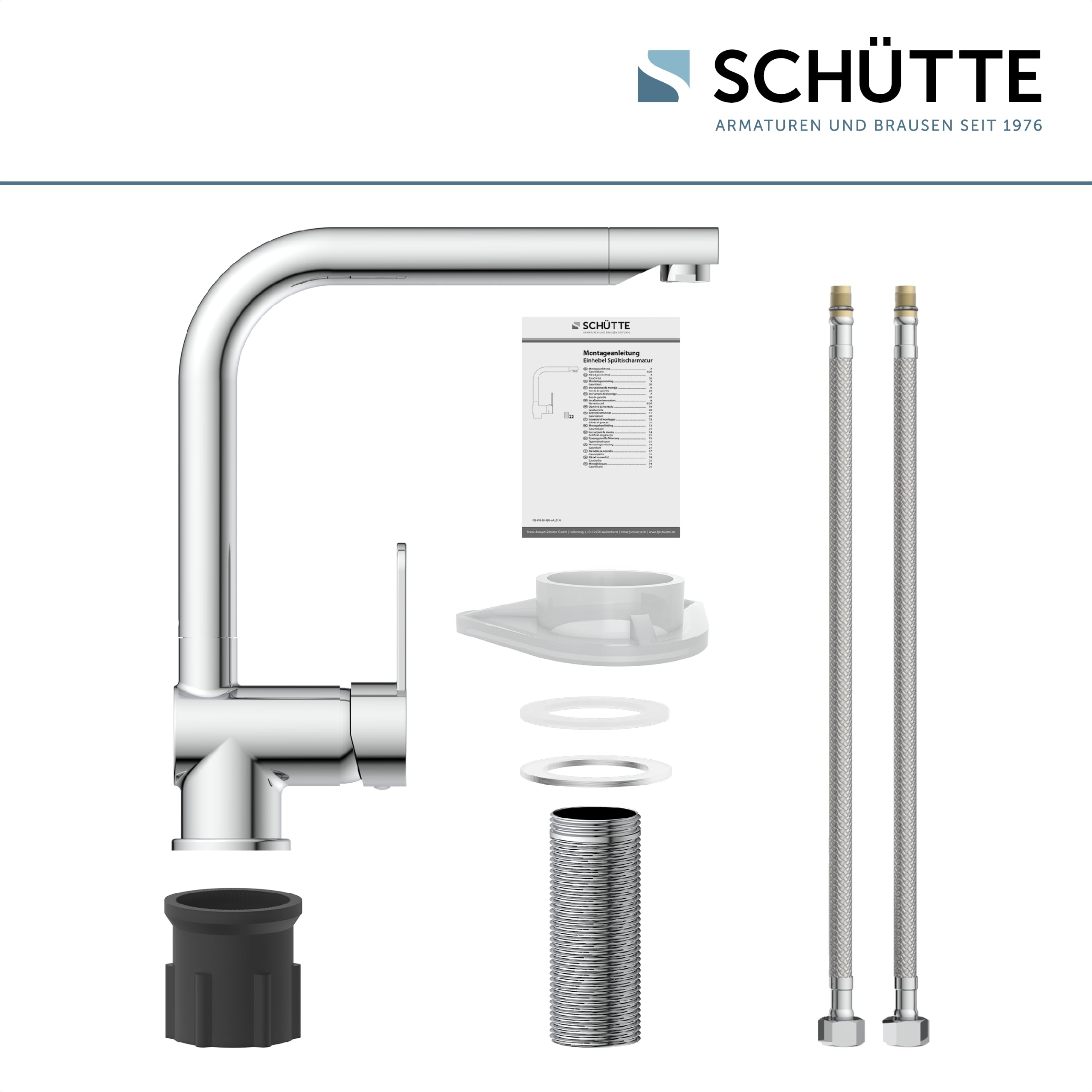 Schütte 79816 Robinetterie d'évier Rio, Cromo