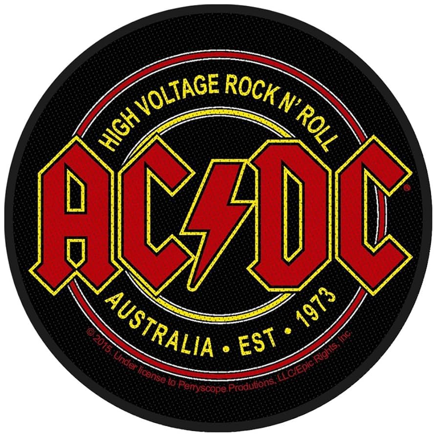 Amazon.com: AC/DC High Voltage Est 1973 9CM Dia (3 1/2