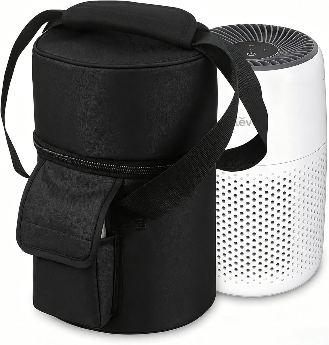Carrying Bag for LEVOIT Core Mini-P Air Purifiers (Black) | Mini-P Air Purifiers Travel Case Bag with Pocket, 5mm Thick Foam for Protection, Travel, Hotel, Camping, Car, Home, Office