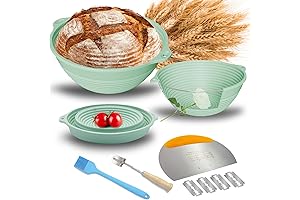 Upgraded Silicone Sourdough Bread Proofing Baskets