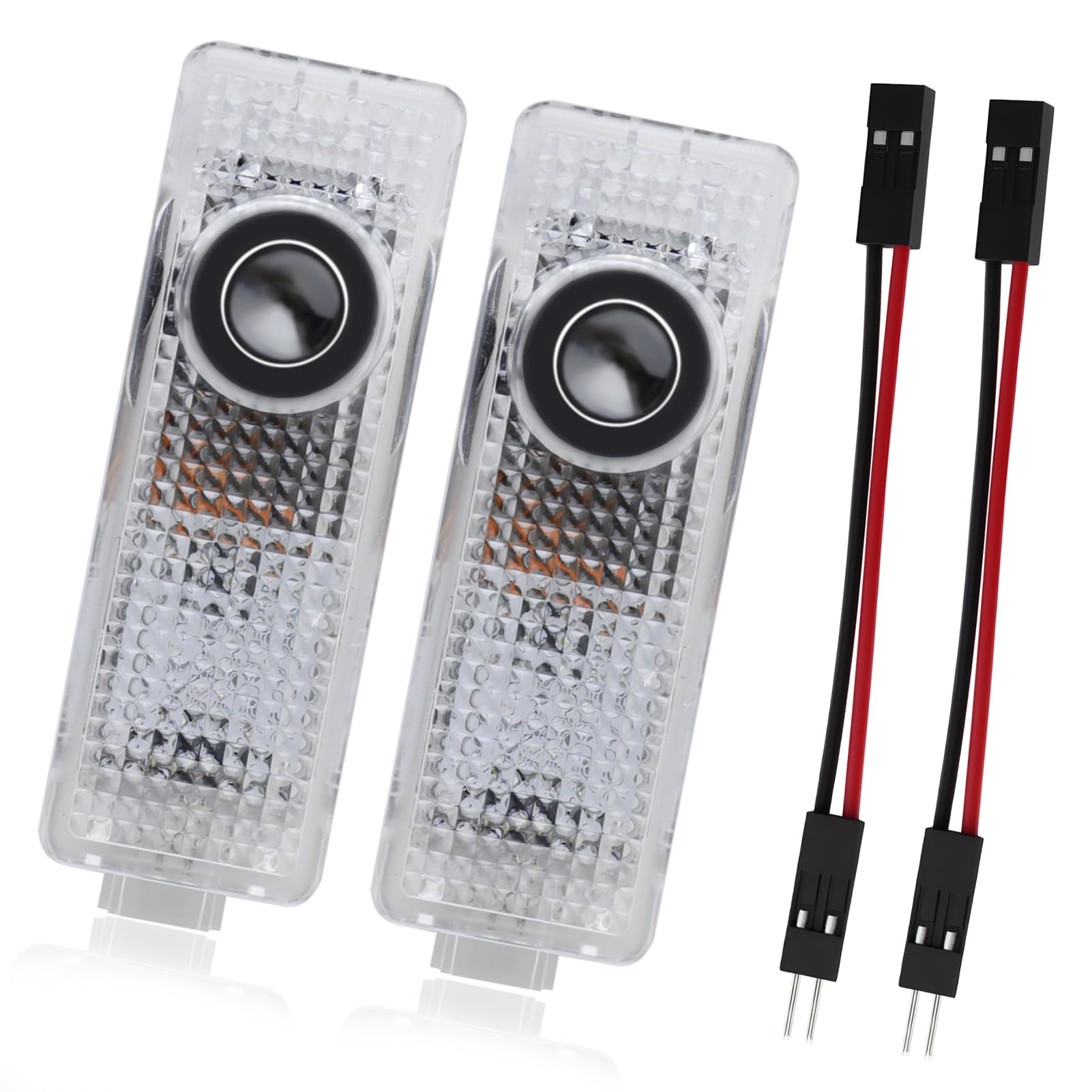 Luz de proyector LED para puerta de coche, 2 unidades de iluminación de logo para puerta con LED, proyector de luz para puerta de coche con logo de marca, compatible con 1, 2, 3, 4, 5, 6, 7, X1