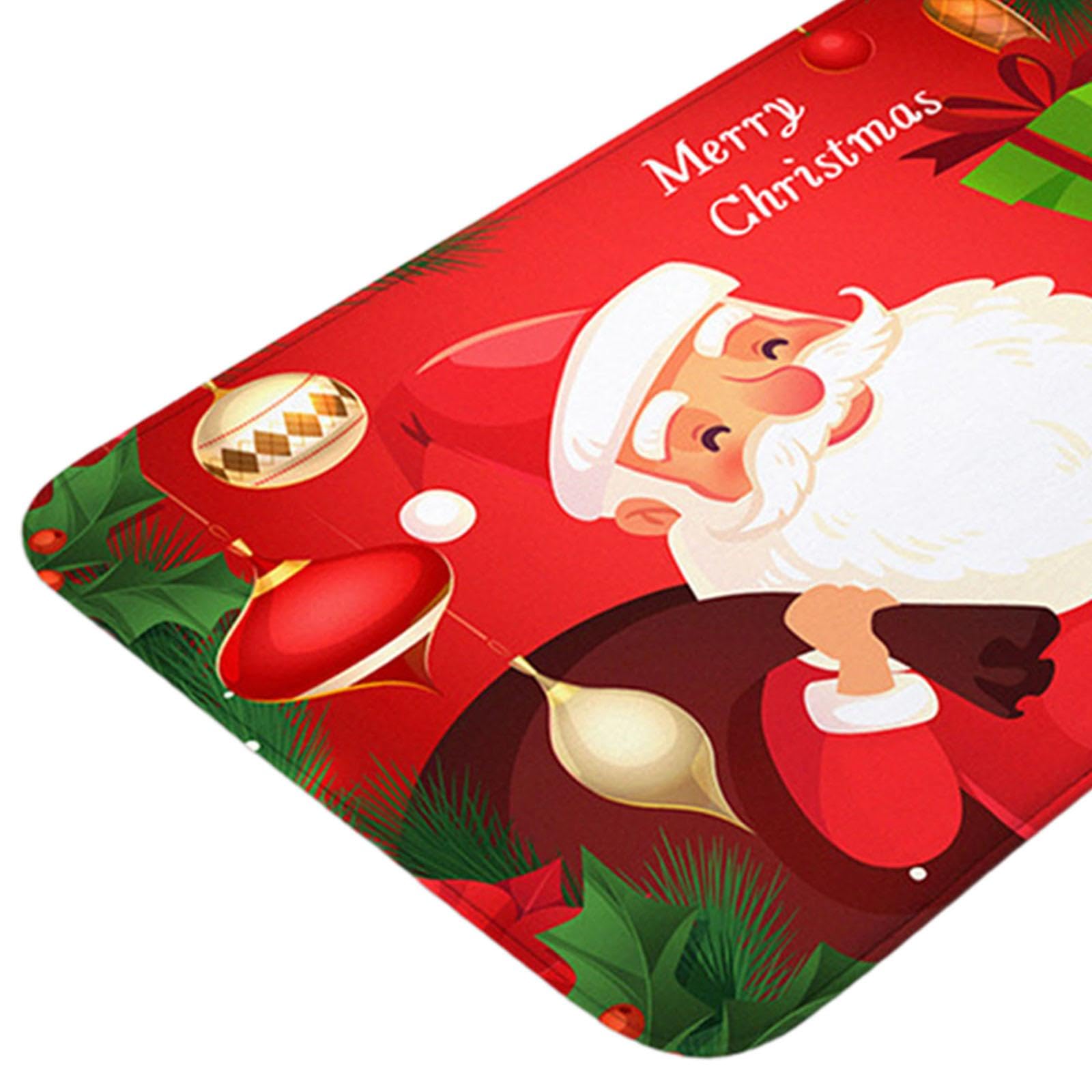 Milageto Felpudo navideño, Bonito Felpudo Decorativo para Puerta de Entrada, para el Invierno, para el hogar, la Sala de Estar y el Interior