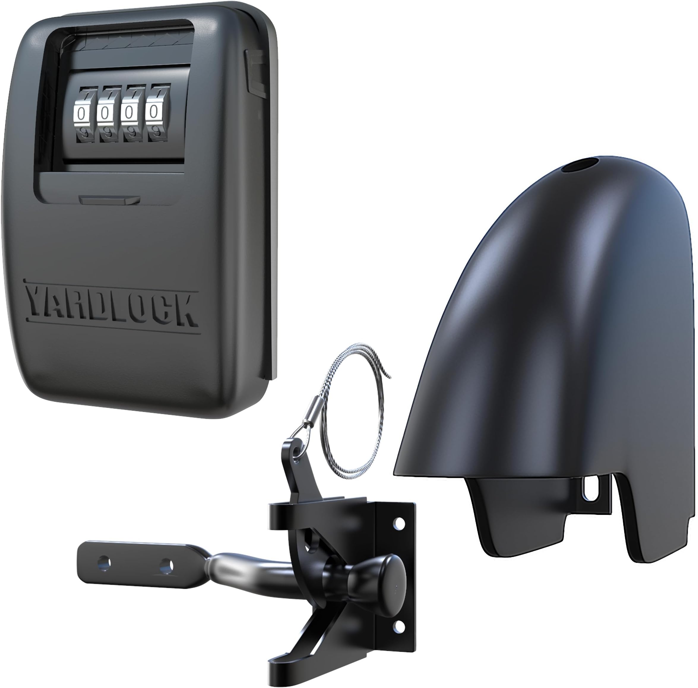 Gate Lock XLB – Secure Keyless Fence Lock and Latch with 2-Way Access – Strong Durable System for Theft Prevention and Home Security, Easy Installation on Wood or Vinyl Gates/Fences